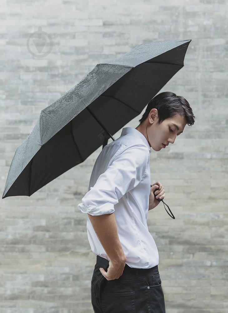 Зонт Xiaomi Ninetygo Super Portable Automatic Umbrella Black (6941413204217) - фото 6