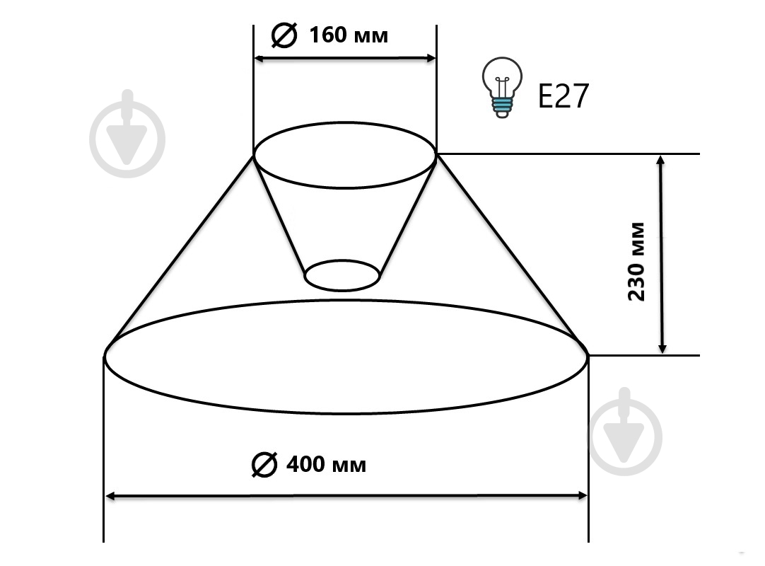 Плафон Коник-400 Геотон 49352 оливковый - фото 2 Плафон Коник-400 Геотон 49352 оливковый - фото 2