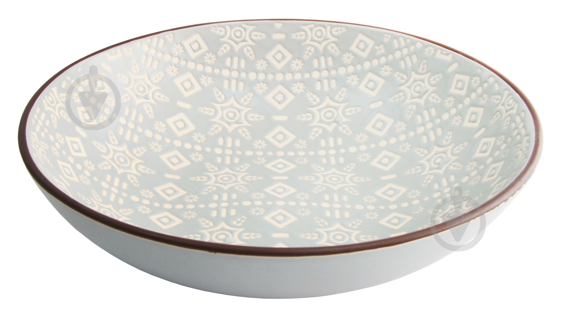 Тарілка для супу Astera Engrave Grey 20 см A0440-HP23-SP - фото 1