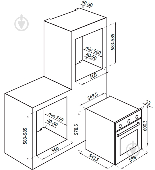 Духова шафа Ardesia OBC 606 WC - фото 2 Духова шафа Ardesia OBC 606 WC - фото 2