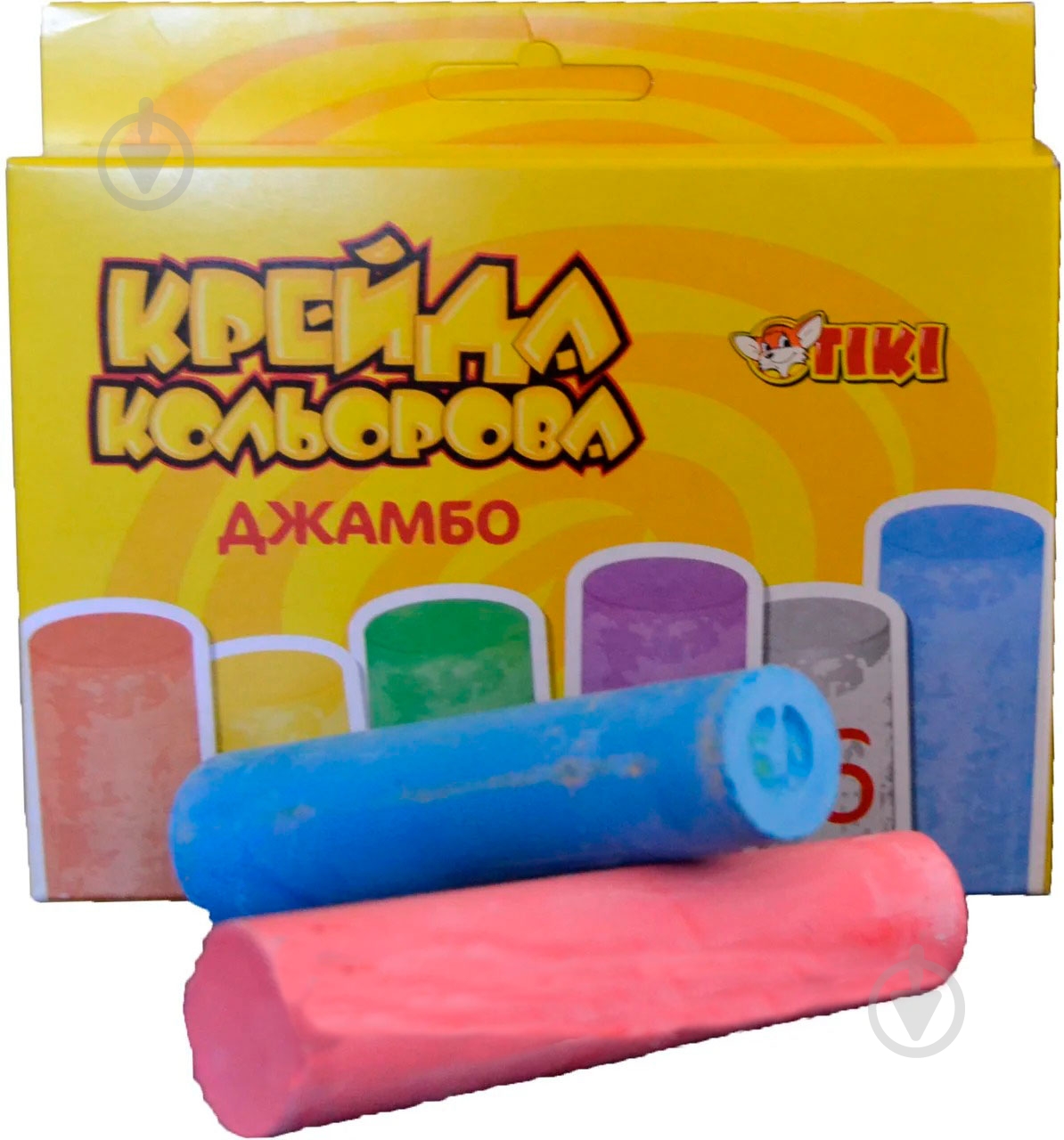Набор мелков Jumbo 6 шт. 51517-TK Тікі - фото 1
