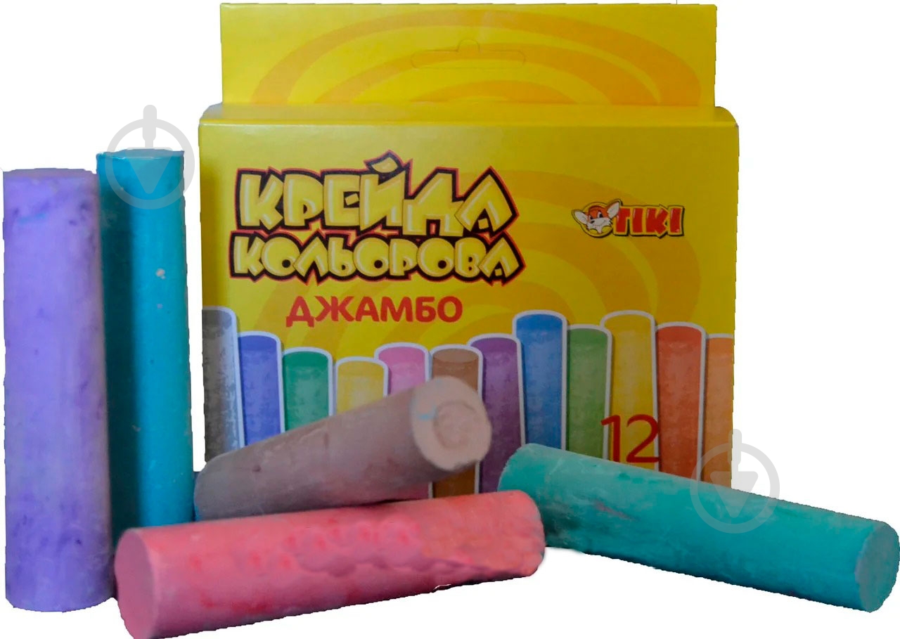 Набор мелков Jumbo 12 шт. 51520-TK Тікі - фото 1