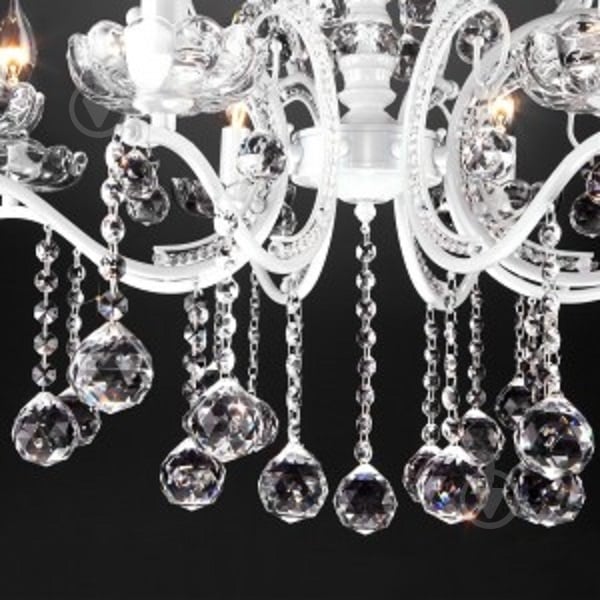 ВИТРИНА! Люстра подвесная Strotskis Brezza 8x60 Вт E14 белый 10107/8 (білий) - фото 3