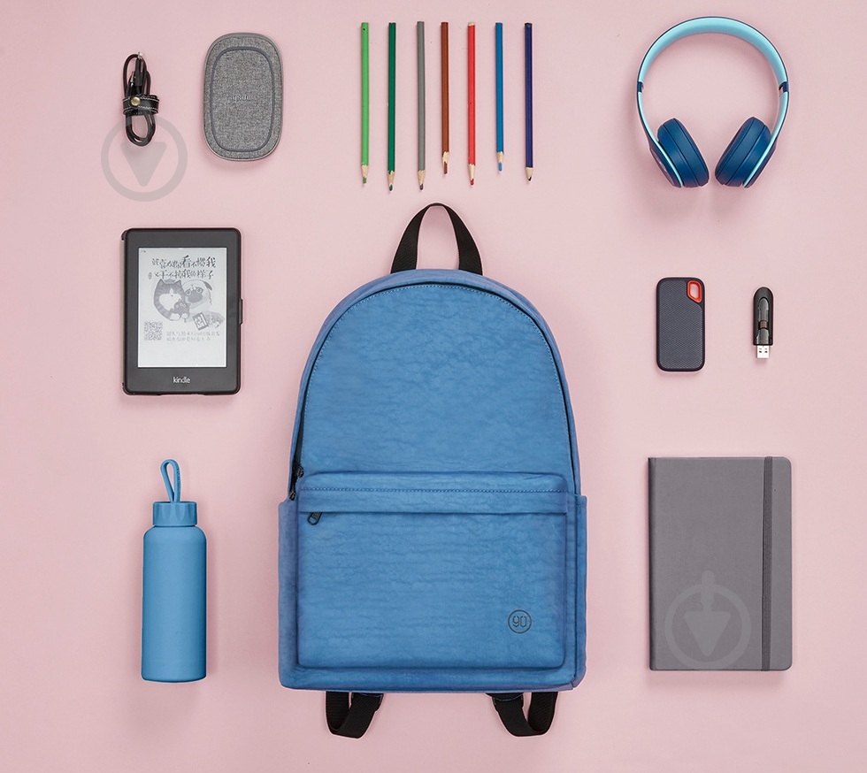 Рюкзак Ninetygo Youth College Backpack Light Blue 15L - фото 3 Рюкзак Ninetygo Youth College Backpack Light Blue 15L - фото 3