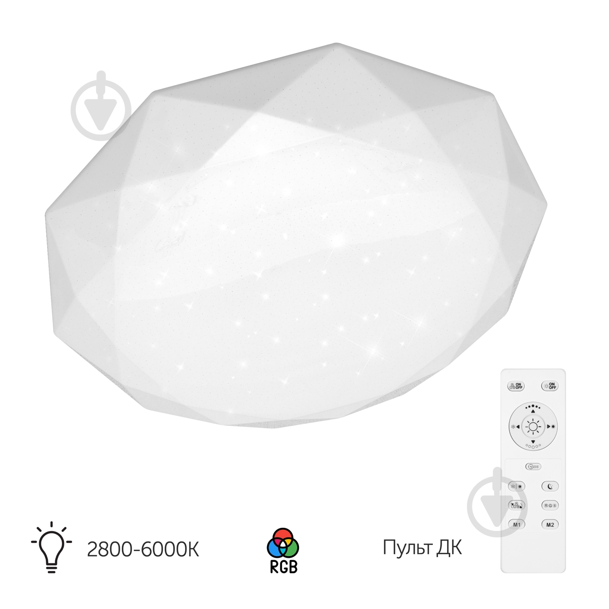 Світильник стельовий LIGHT SET KAZKA MF-L 68 Вт білий 2800-6000 К - фото 2