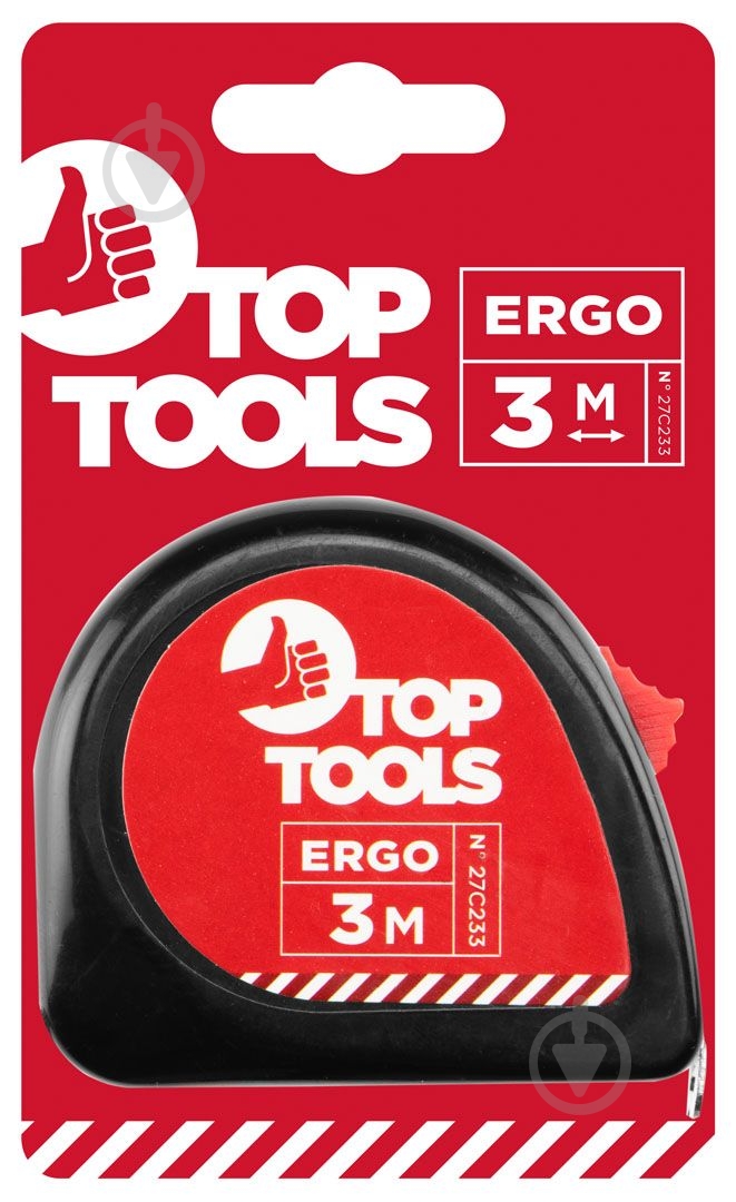Рулетка Top Tools 3  м x 12,5  мм - фото 2