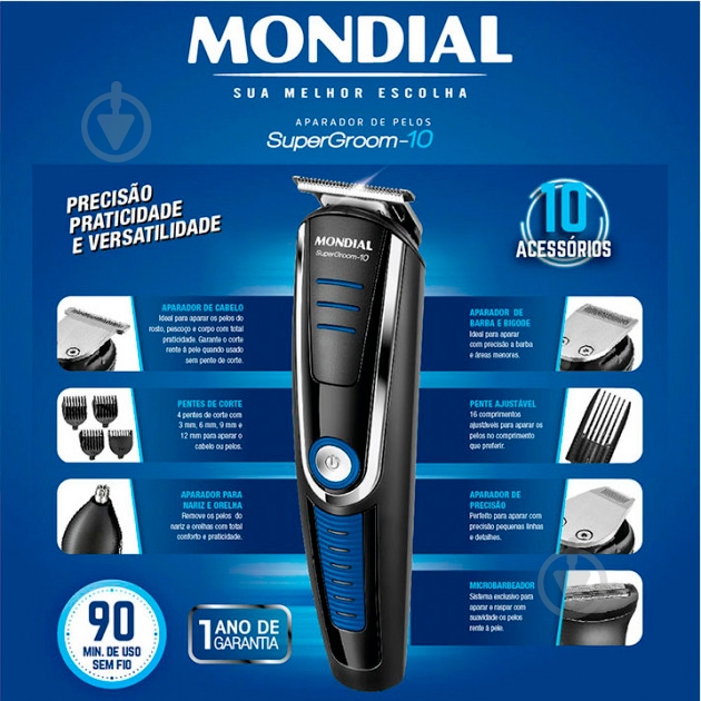 Триммер MONDIAL BG-03 - фото 6