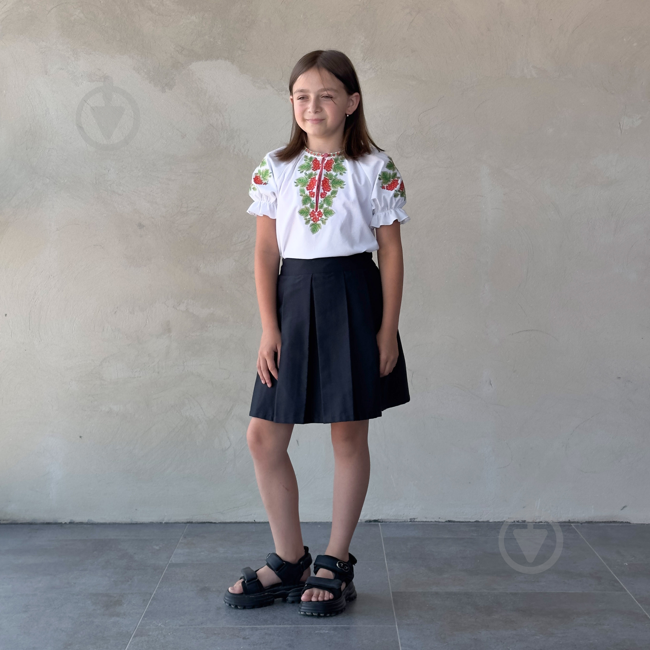 Вышиванка для девочек Эдельвика Калина р.122 белый 263-25/09 - фото 3 Вышиванка для девочек Эдельвика Калина р.122 белый 263-25/09 - фото 3