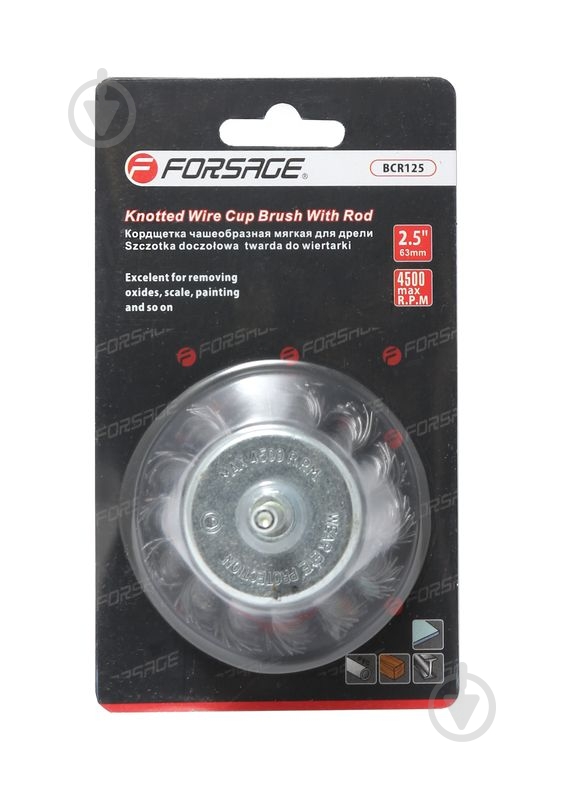 Щетка 75 мм Forsage F-BCR103 - фото 1 Щетка 75 мм Forsage F-BCR103 - фото 1