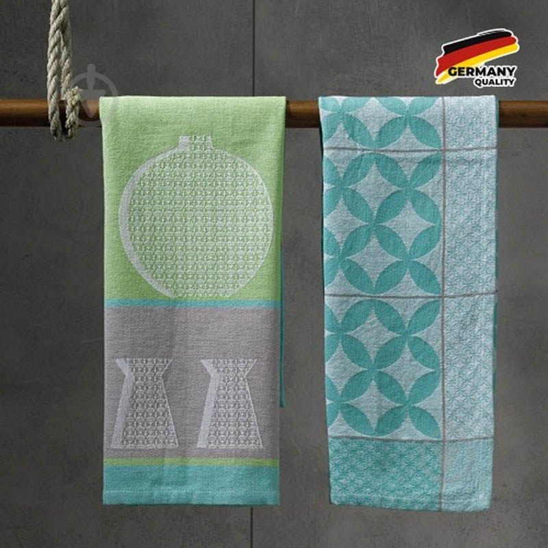 Полотенце Carla Flaschen 50x70 см Kela зеленый - фото 4 Полотенце Carla Flaschen 50x70 см Kela зеленый - фото 4