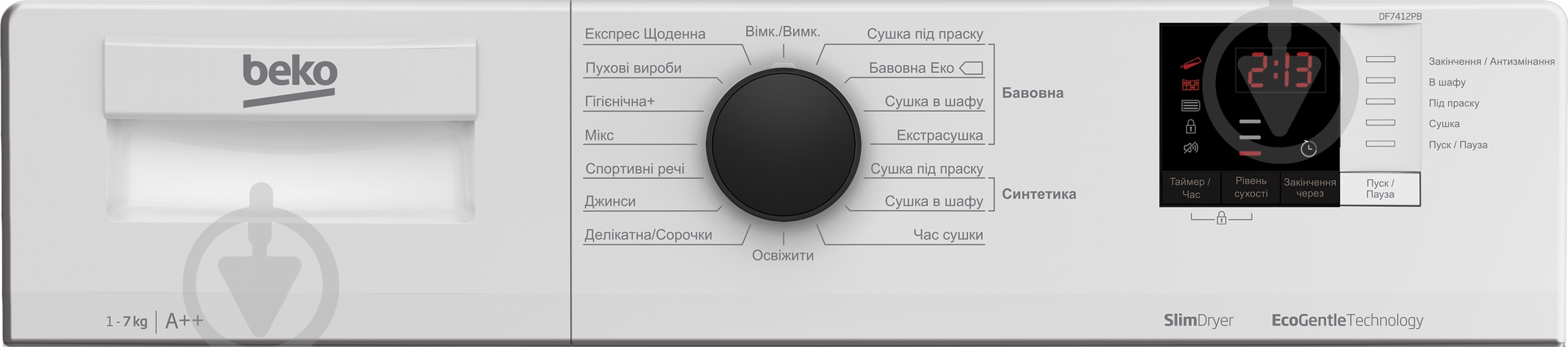 Сушильная машина Beko DF7412PB - фото 4 Сушильная машина Beko DF7412PB - фото 4