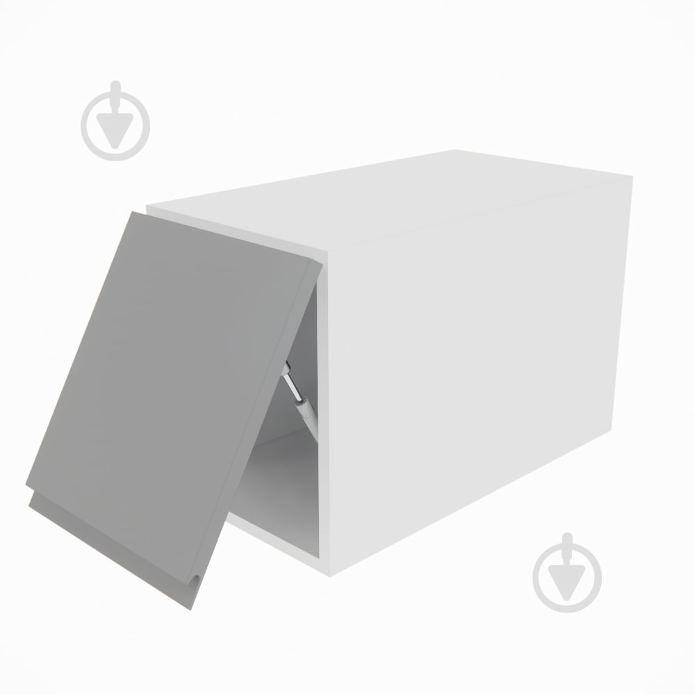 Шкаф Влада (А 30 (570)) серый бархат/белый Світ Меблів - фото 2