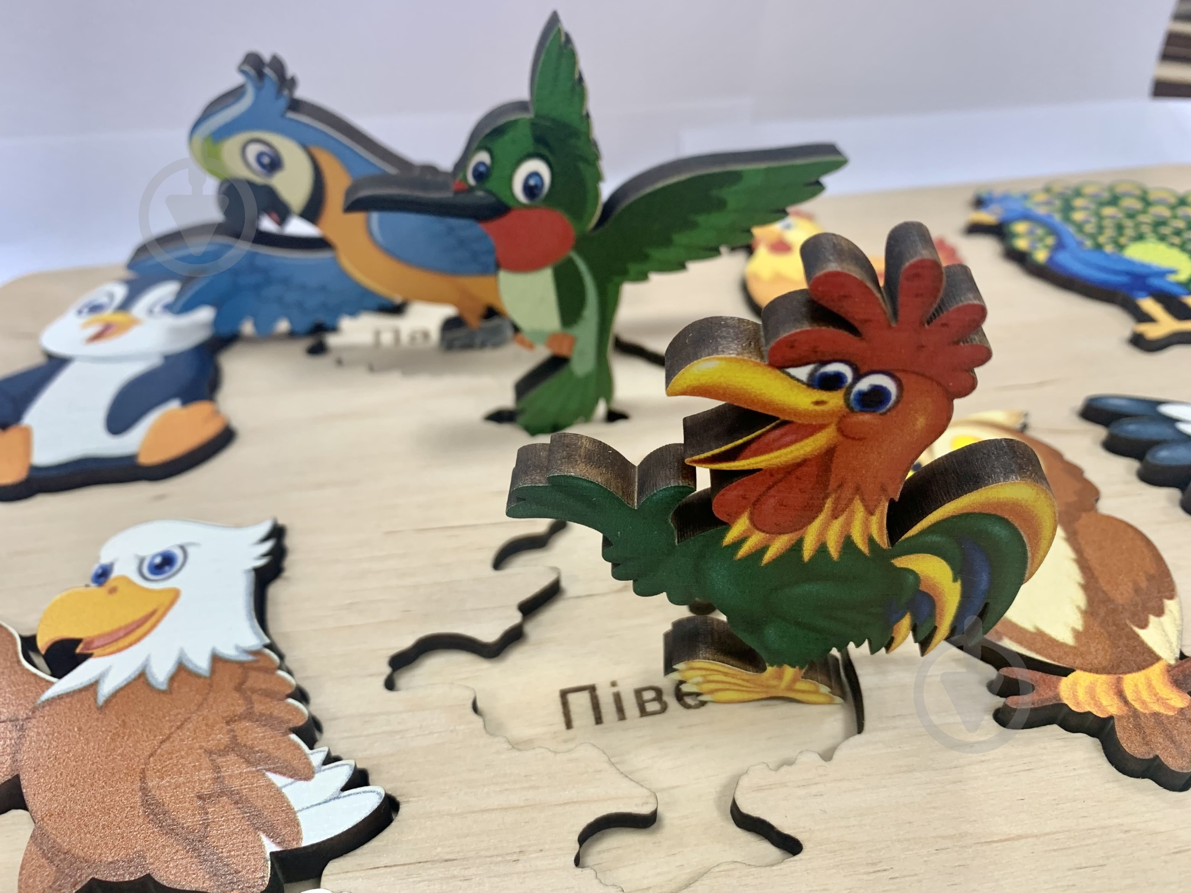 Пазлы деревянные Tatev "Птицы" - фото 4