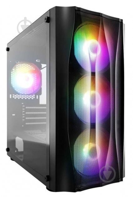 Корпус 1stPlayer X3-M-4F1-BK - фото 2