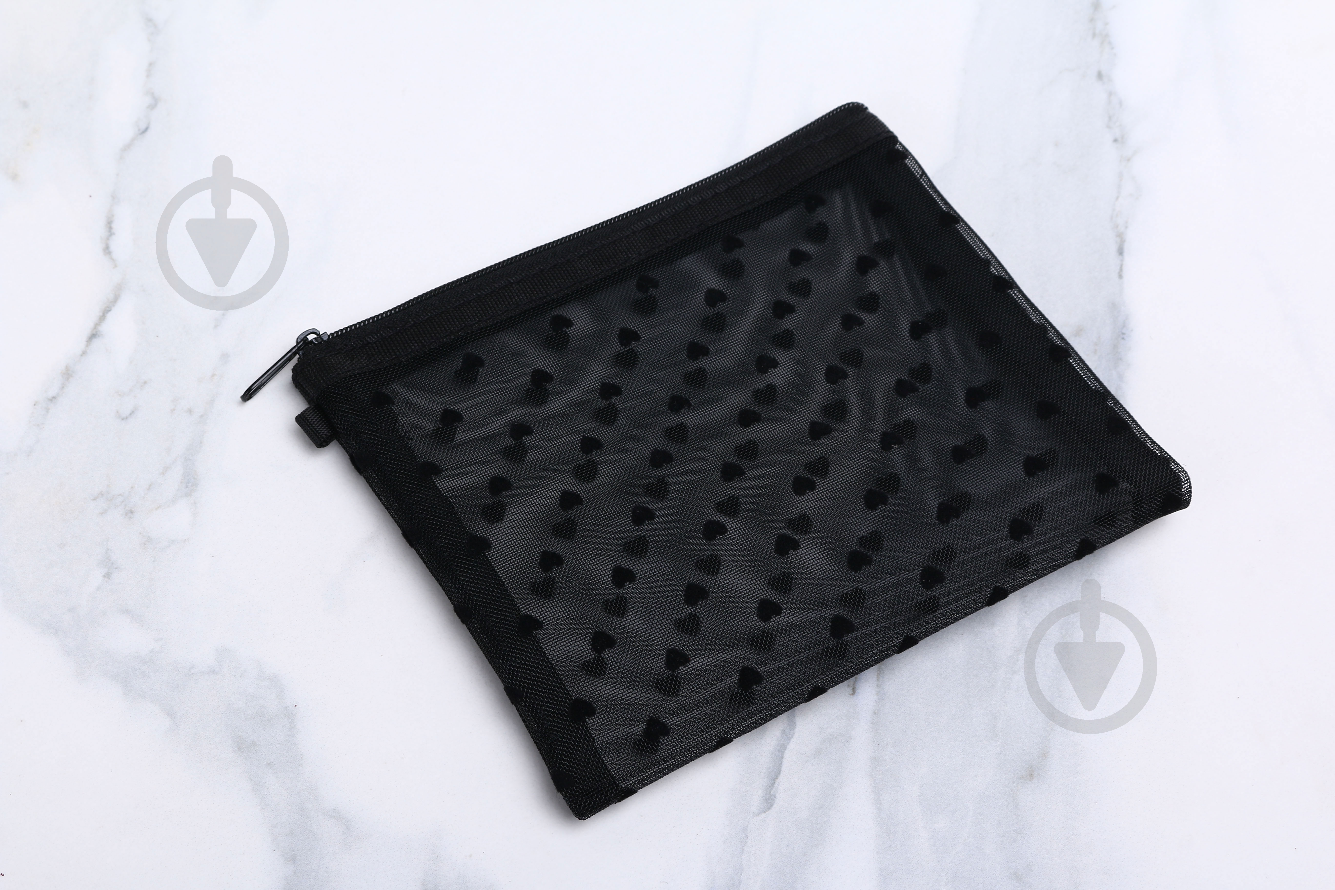 Мини-косметичка черная 15х18 см - фото 5