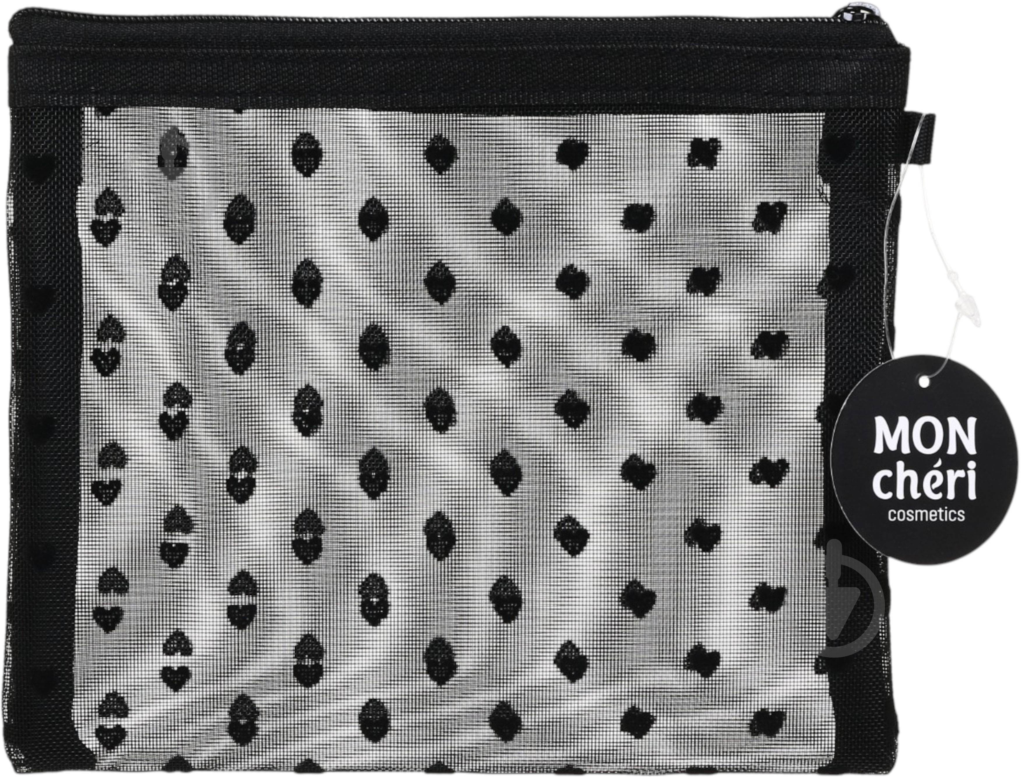 Мини-косметичка черная 15х18 см - фото 3