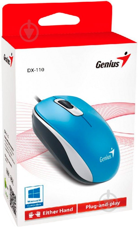 Миша Genius DX-110 USB (31010116103) blue - фото 5