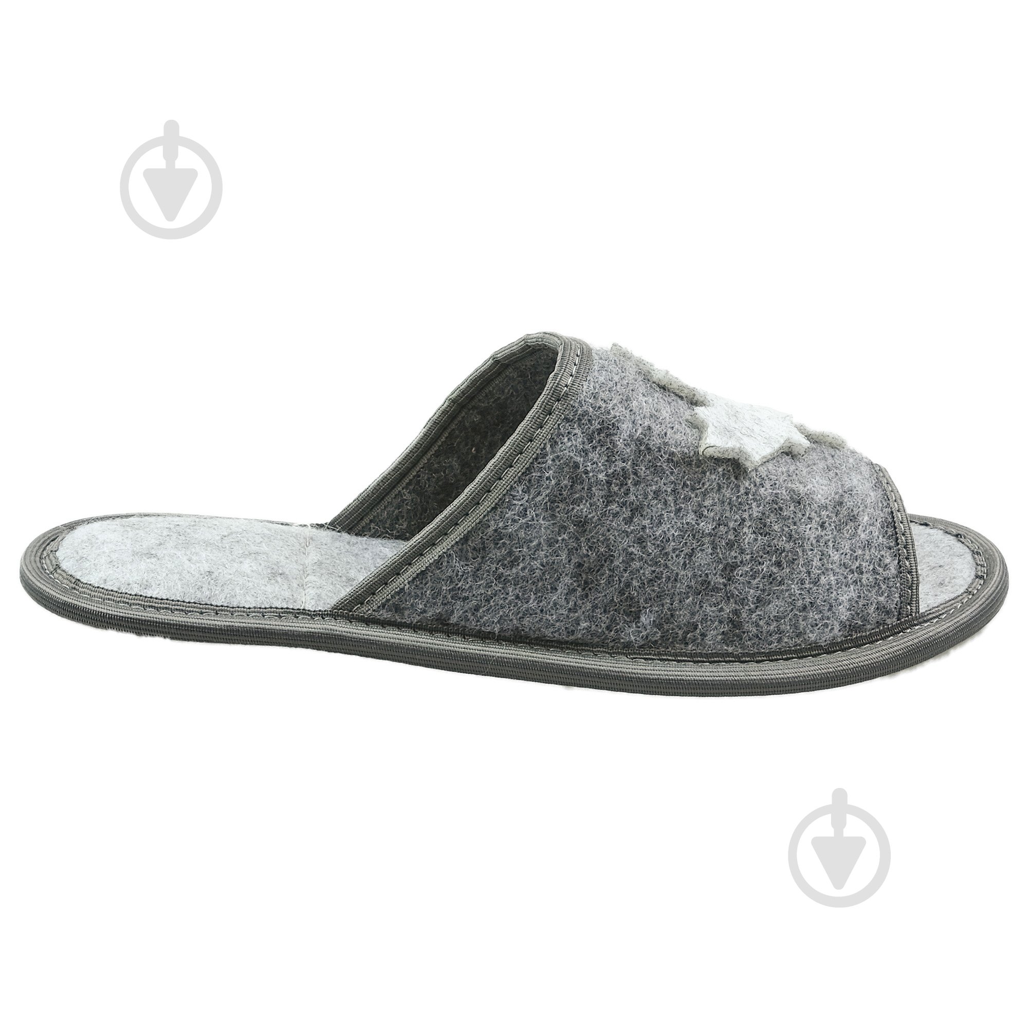 Тапки домашние FX shoes из фетра р. 40-41 серый арт.2008 - фото 1 Тапки домашние FX shoes из фетра р. 40-41 серый арт.2008 - фото 1