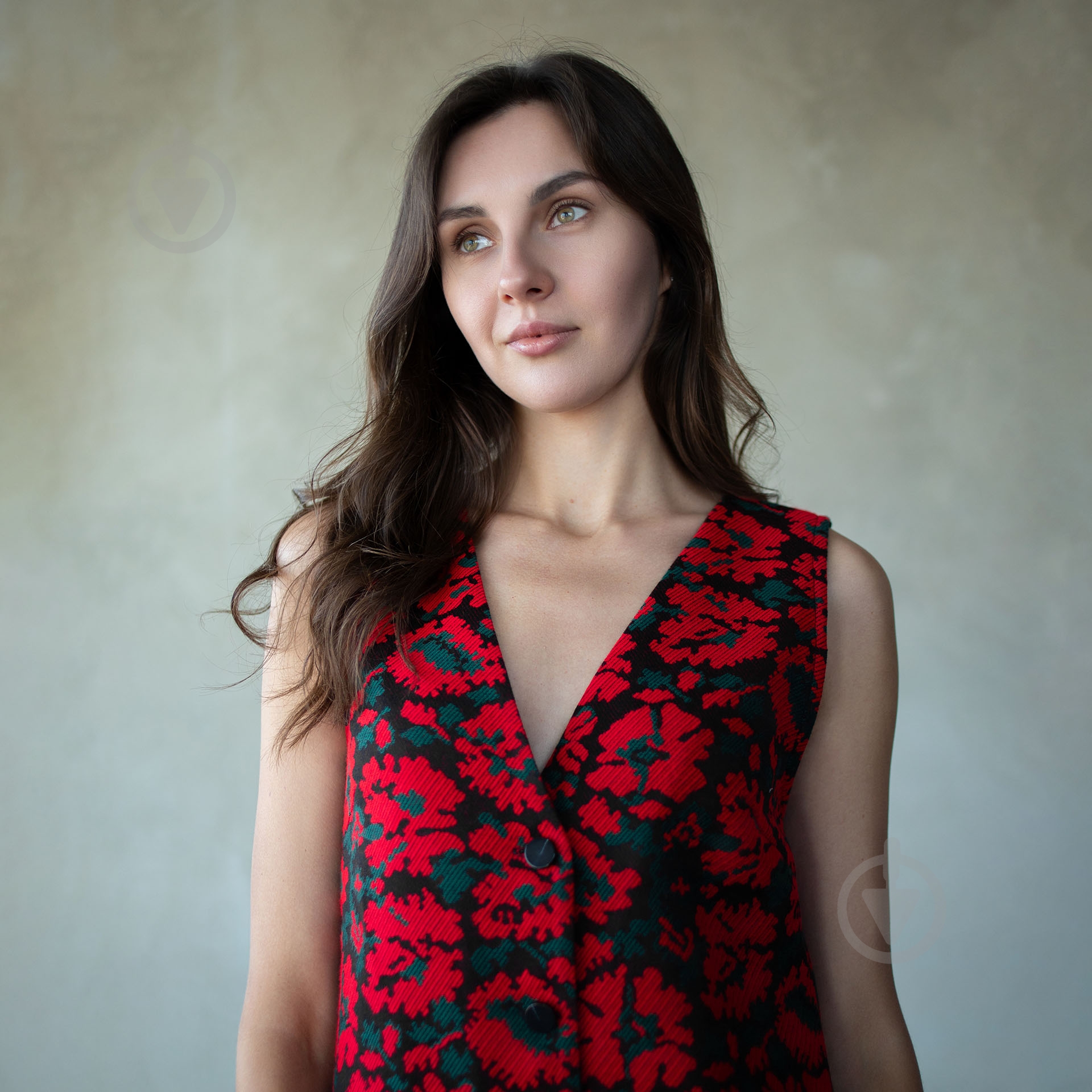 Сарафан Эдельвика 444-25/00 р. 36 (S/M) черный с красным - фото 4