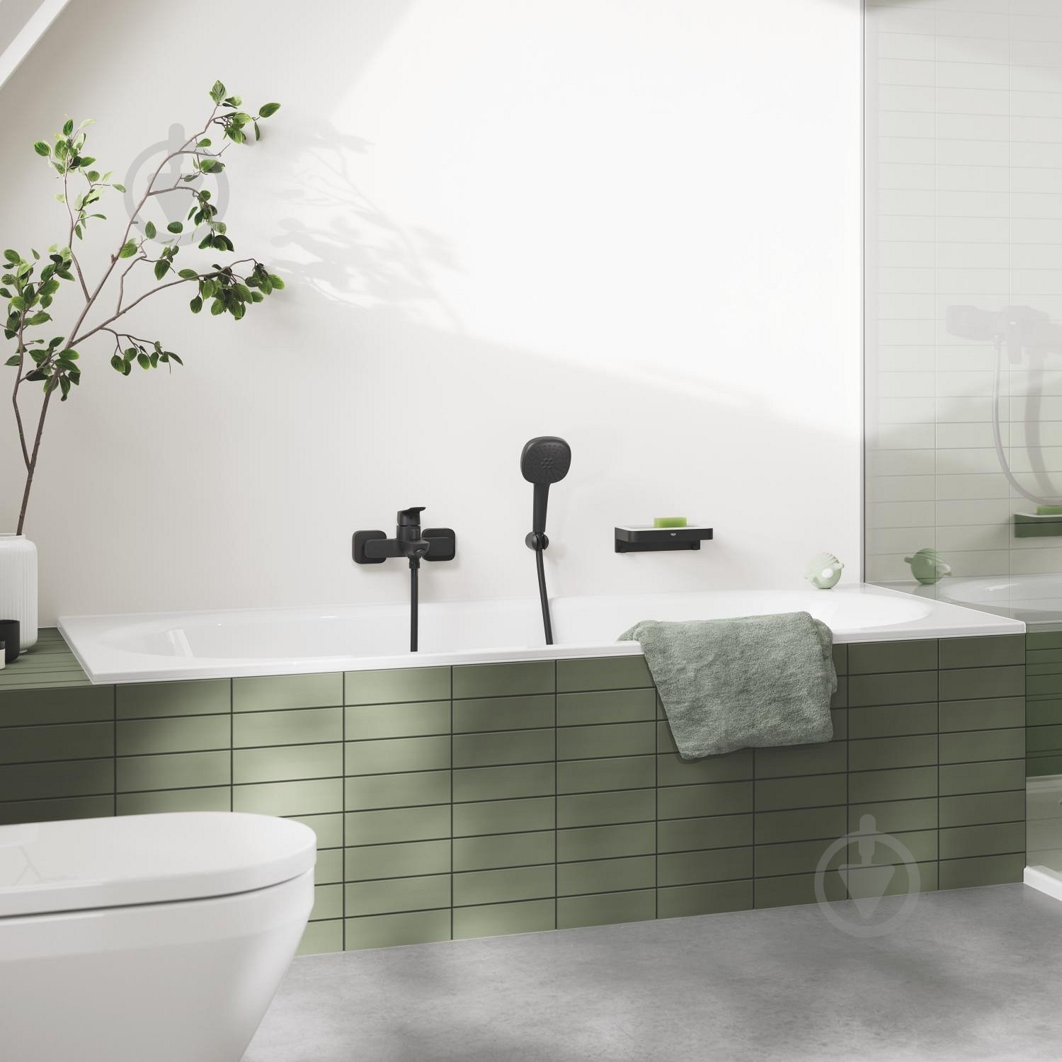 Смеситель для ванны Grohe Dice однорычажный (1018722430) black - фото 5 Смеситель для ванны Grohe Dice однорычажный (1018722430) black - фото 5