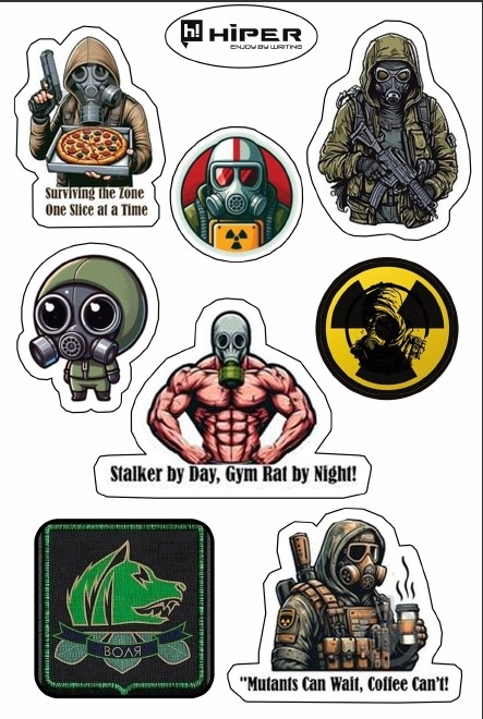 Набор Hiper наліпок декоративних вінілових 10*15см, серія "Ігри та Розваги DVH-i" - фото 1