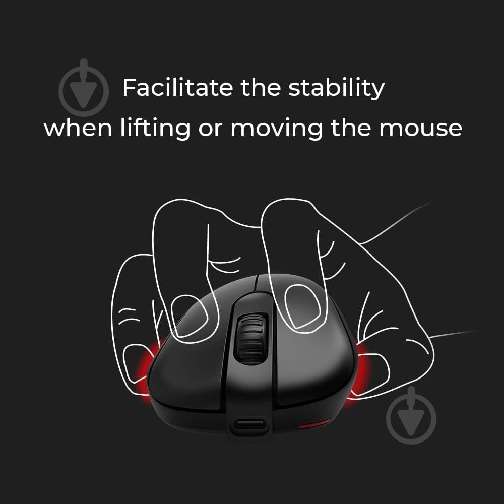 Мышка беспроводная Zowie EC2-CW black (9H.N49BE.A2E) - фото 8 Мышка беспроводная Zowie EC2-CW black (9H.N49BE.A2E) - фото 8