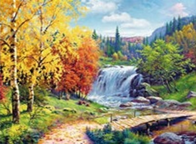 Набір зі стразами на картоні 5D Восени 21x25 см GoToArt - фото 1 Набір зі стразами на картоні 5D Восени 21x25 см GoToArt - фото 1