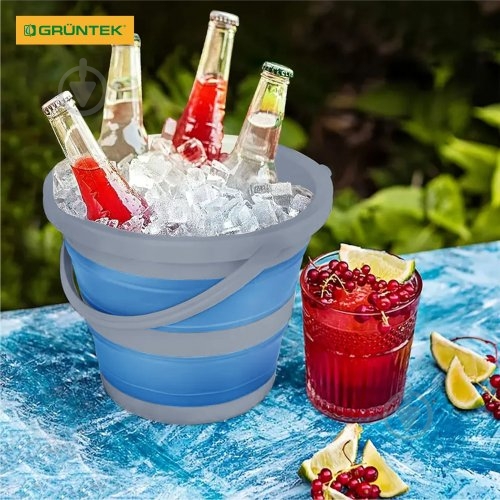 Ведро обычное Gruntek 5 л голубой/серый - фото 6 Ведро обычное Gruntek 5 л голубой/серый - фото 6