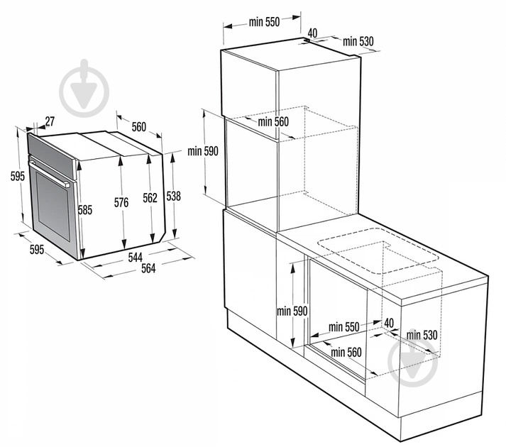 Духова шафа Gorenje вбудовувана BP6138B - фото 7