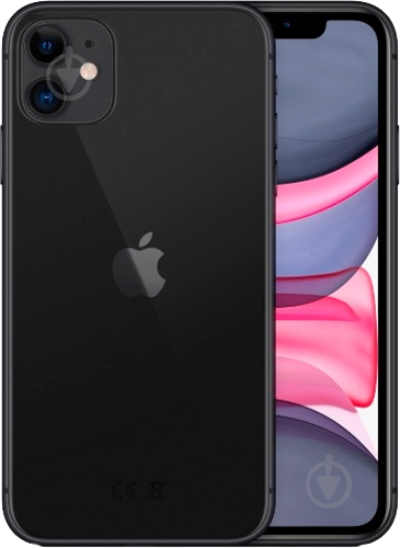 Смартфон Apple iPhone 11 256GB black (MWM72) - фото 4