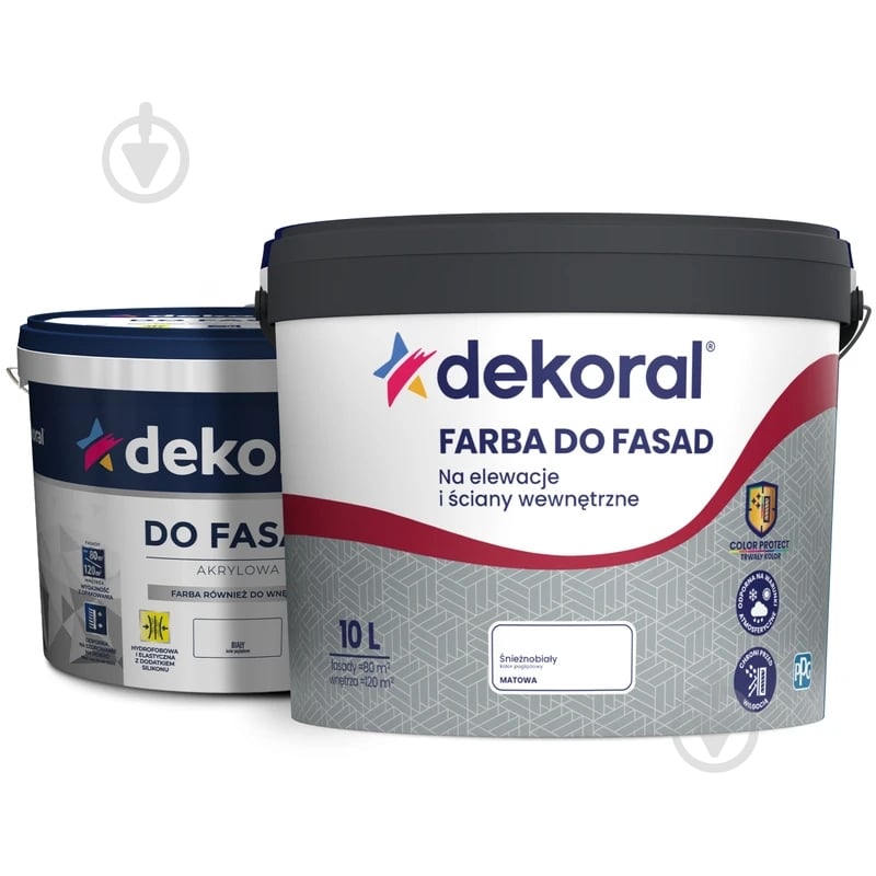 Фарба акрилова Dekoral DO FASAD мат 3 л - фото 1