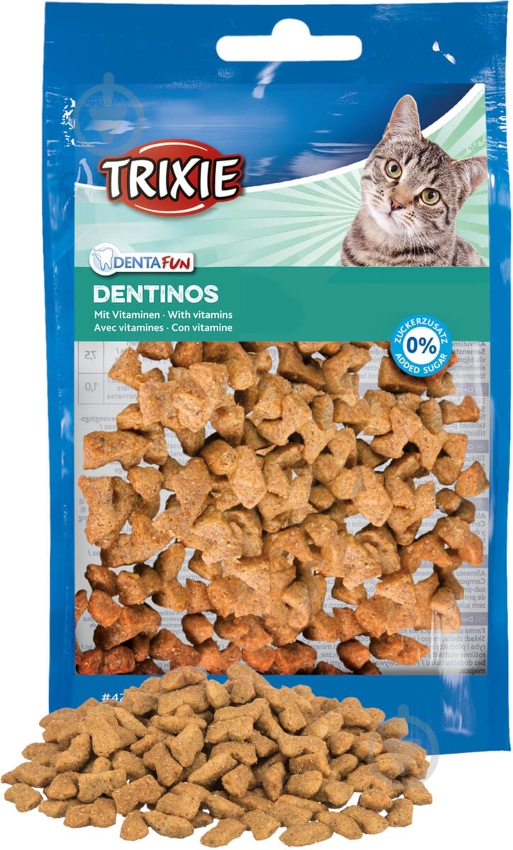 Витамины Trixie для кошек Dentinos 50 г - фото 3