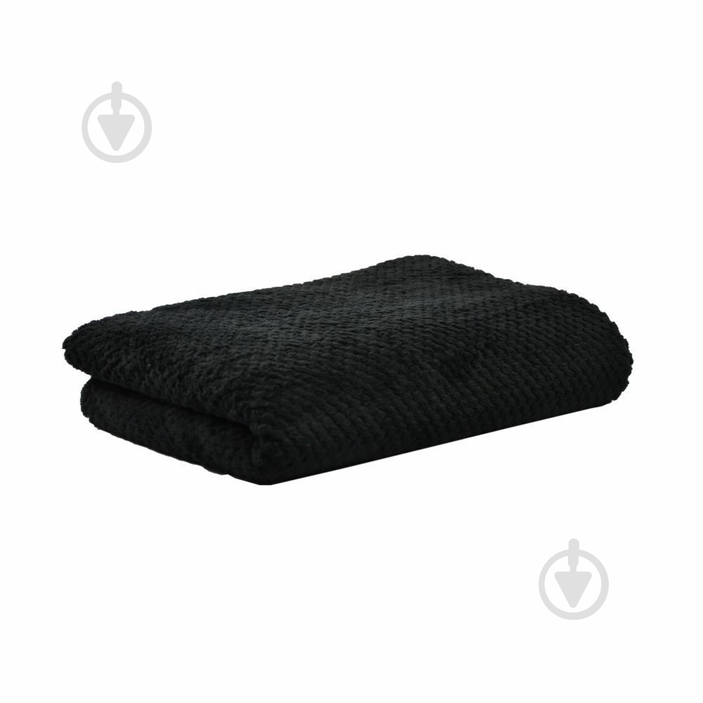 Плед флисовый Diamond 130x180 см черный Soft Me - фото 1