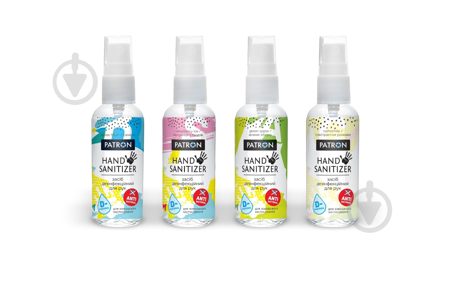 Средство дезинфицирующее для рук Patron Green Apple 50 мл (CS-PN-F3-032) - фото 2