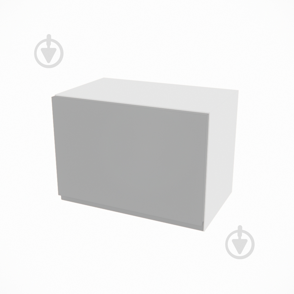 Шкаф Влада (А 50 (320)) серый бархат/белый Світ Меблів - фото 1