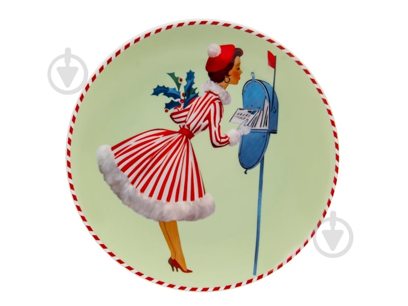 Набір тарілок обідніх Lefard Miss Christmas Green 20,5 см 2 шт. 924-890 - фото 3 Набір тарілок обідніх Lefard Miss Christmas Green 20,5 см 2 шт. 924-890 - фото 3