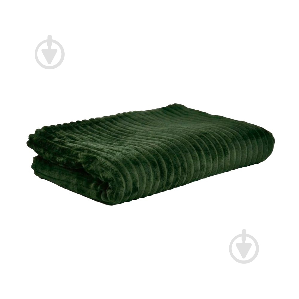 Плед флисовый Line 130x180 см темно-зеленый Soft Me - фото 1 Плед флисовый Line 130x180 см темно-зеленый Soft Me - фото 1