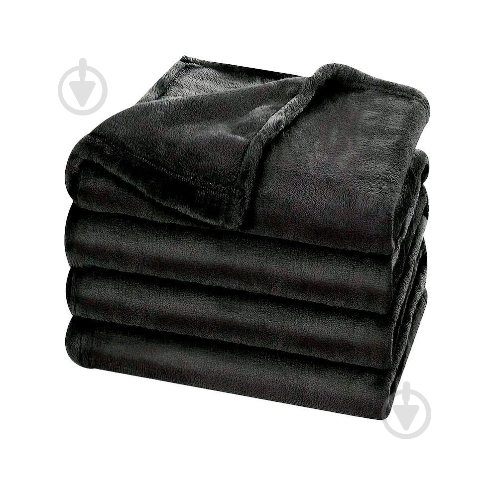 Плед флісовий Fancy 130x180 см чорний Soft Me - фото 4