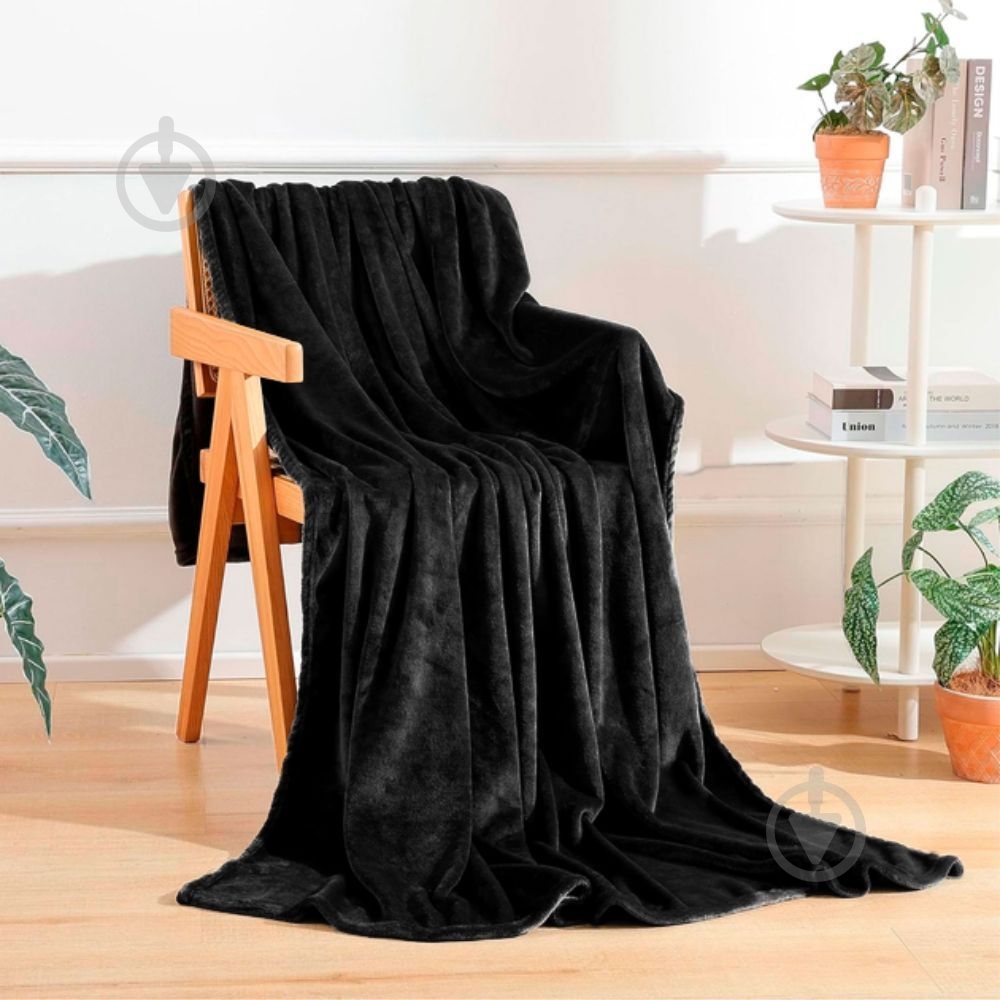 Плед флісовий Fancy 130x180 см чорний Soft Me - фото 7