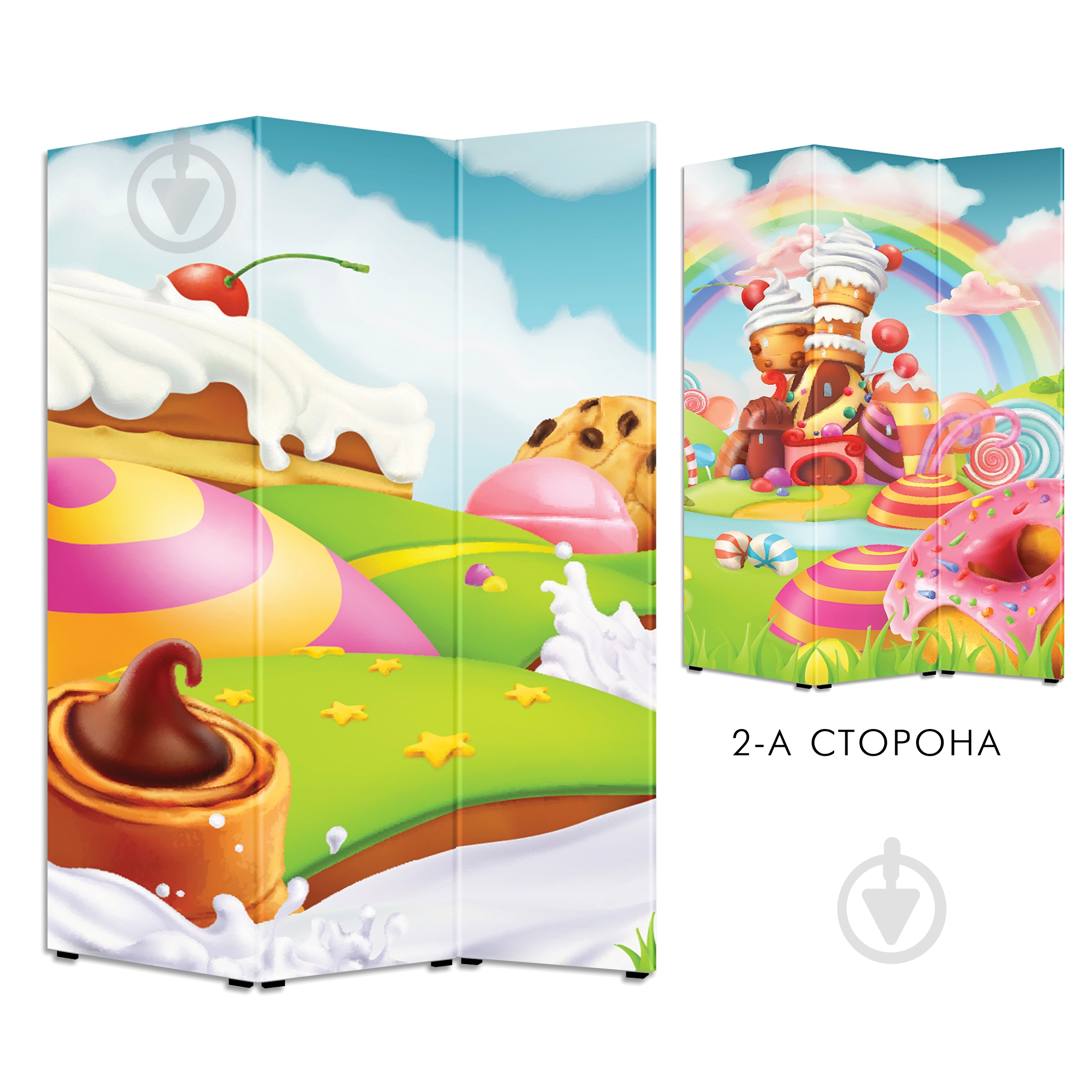 Ширма Теамо Радуга 1750x1180x20 мм разноцветный - фото 1 Ширма Теамо Радуга 1750x1180x20 мм разноцветный - фото 1