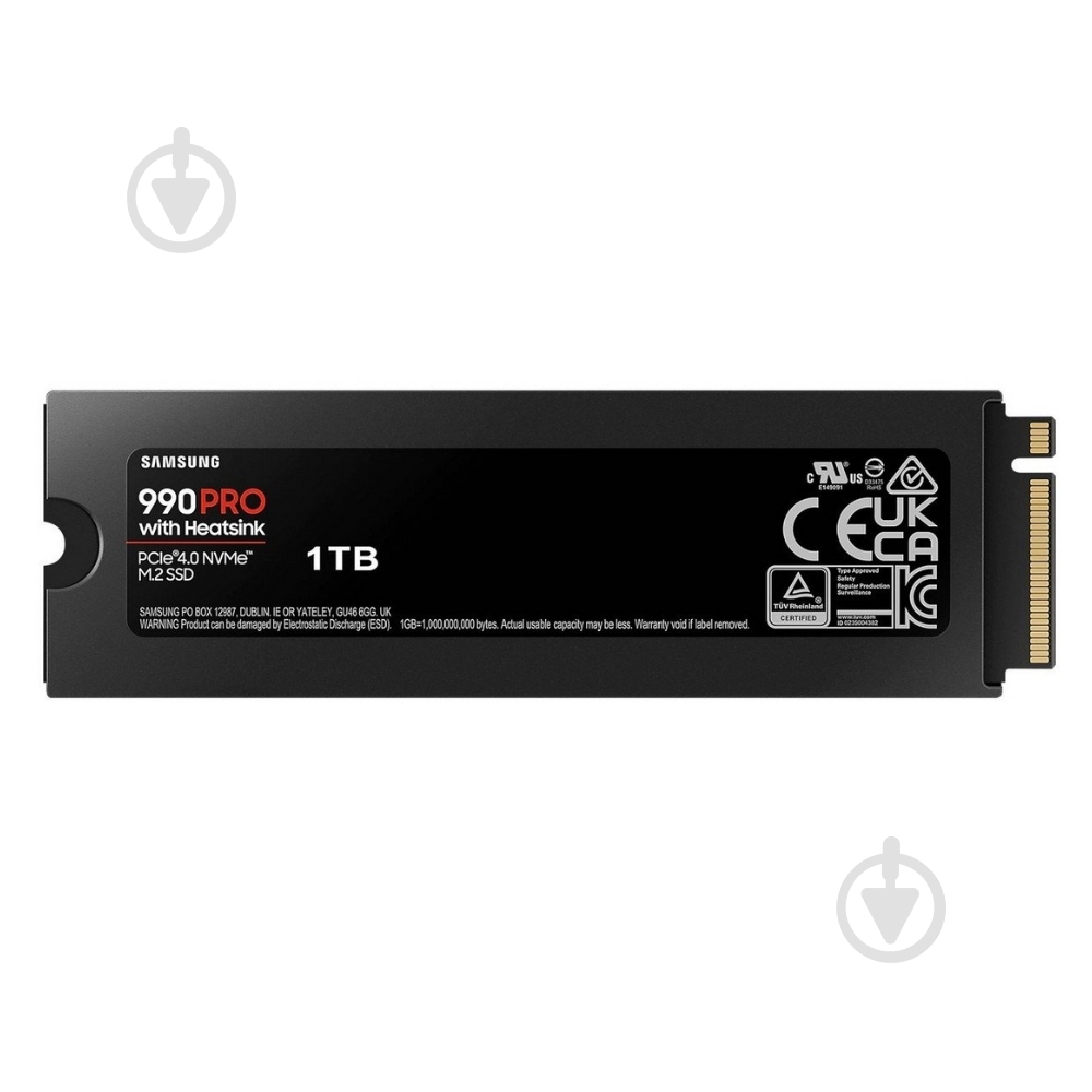 SSD-накопитель Samsung 990 PRO with Heatsink 1000GB M.2 PCI Express 4.0 x4 MLC (MZ-V9P1T0CW) - фото 4
