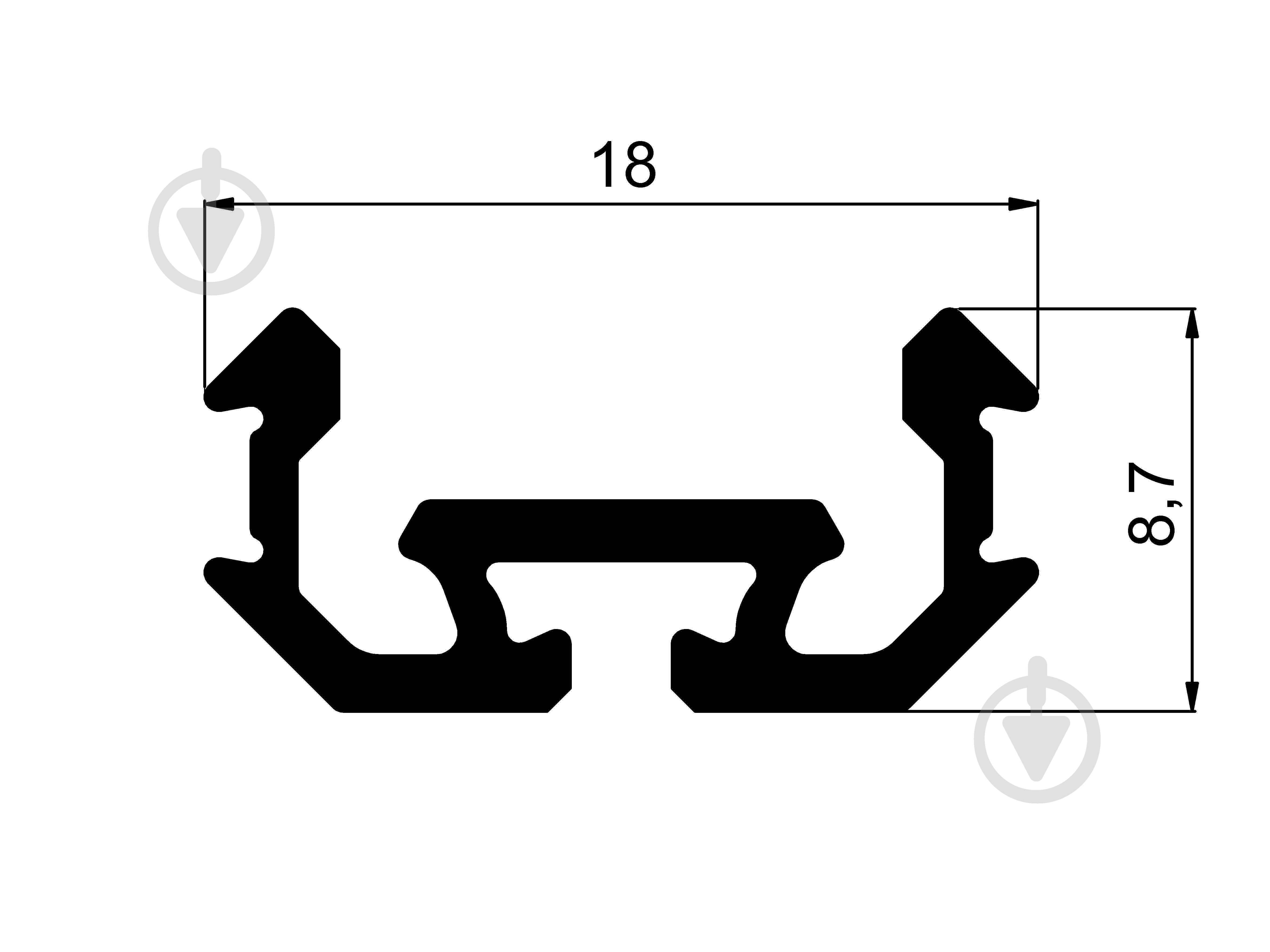 Комплект АЛЮПРО Led-профиль Алюпро ПАС-3151 Z000м/AS + прозрачная линза 100 см - фото 2 Комплект АЛЮПРО Led-профиль Алюпро ПАС-3151 Z000м/AS + прозрачная линза 100 см - фото 2