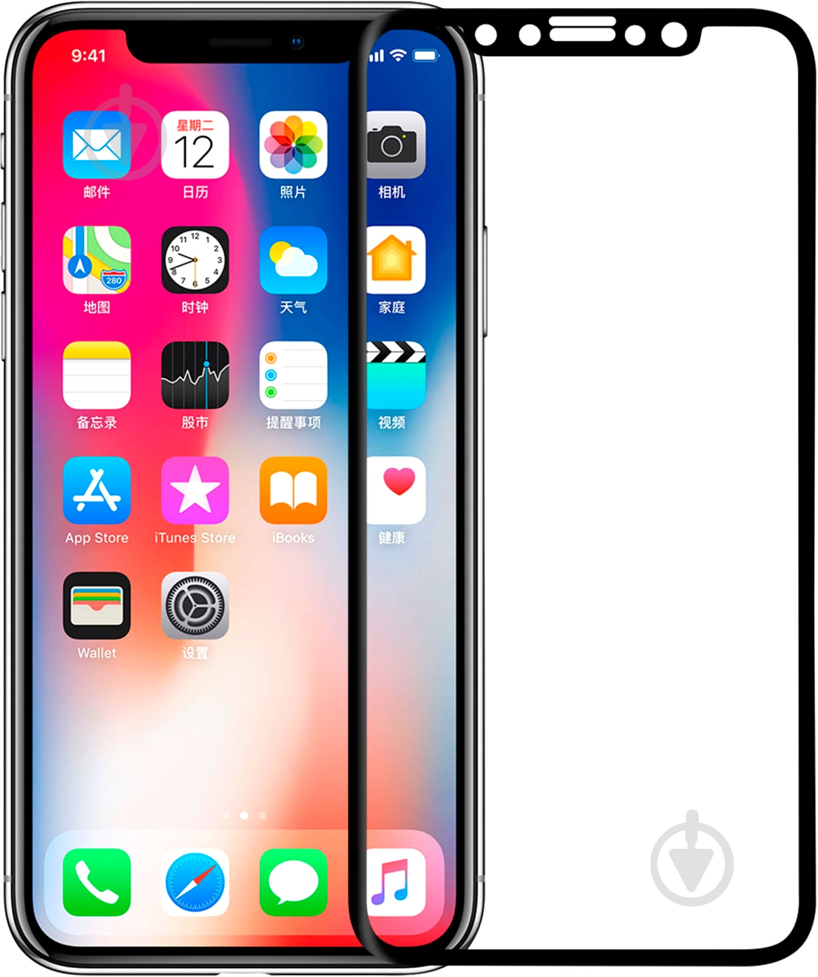 Защитное стекло Nillkin 3D CP+MAX (356377) iPhone X - фото 1