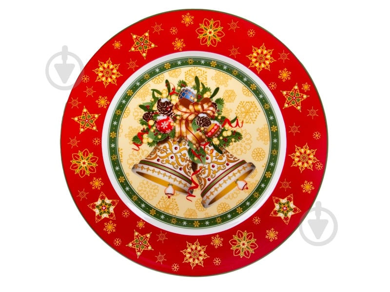 Тарелка подставная Lefard Christmas Collection Red 26 см 986-136 - фото 1