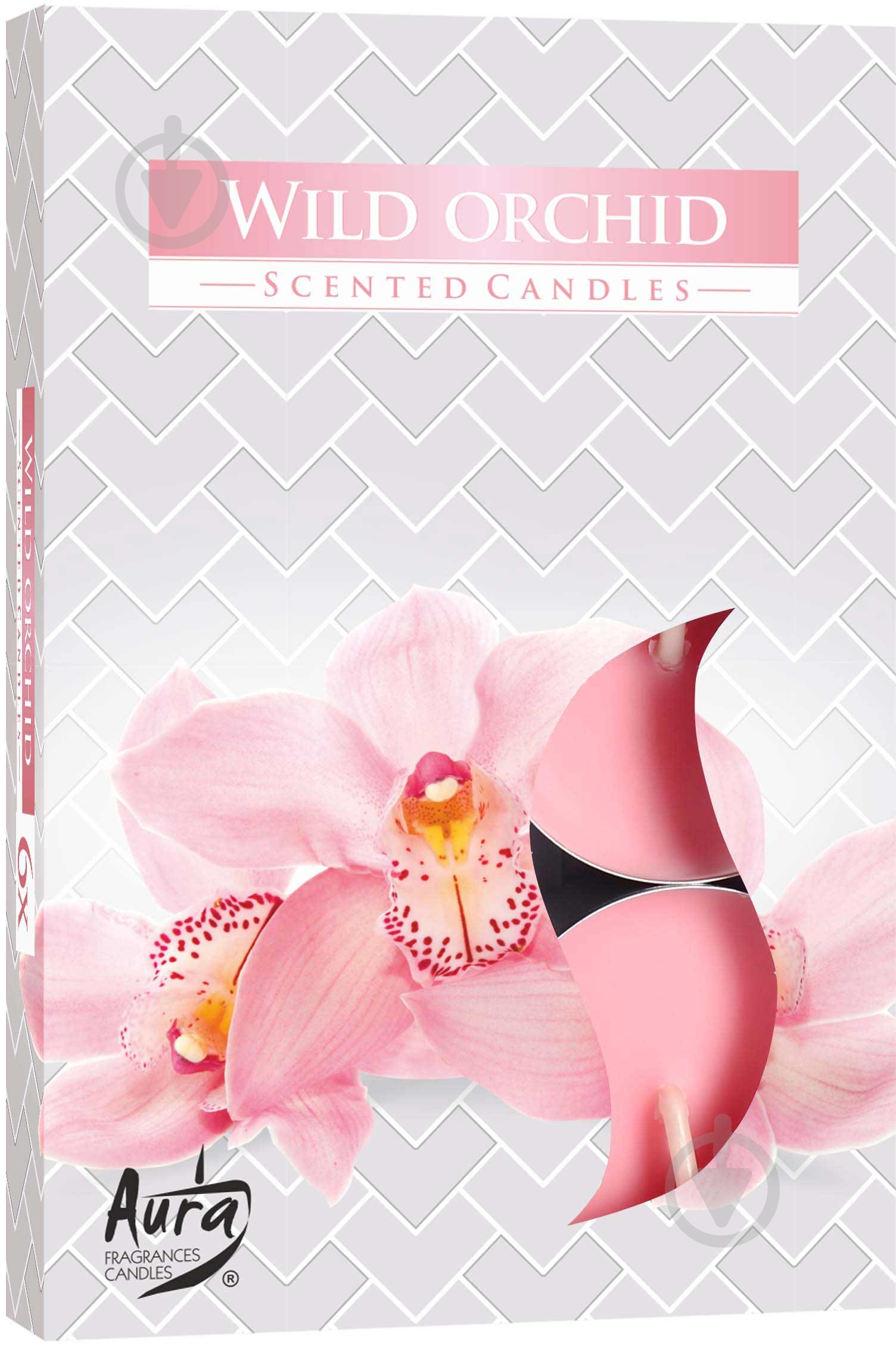 Набір свічок ароматичних Bispol Орхідея - фото 1 Набір свічок ароматичних Bispol Орхідея - фото 1