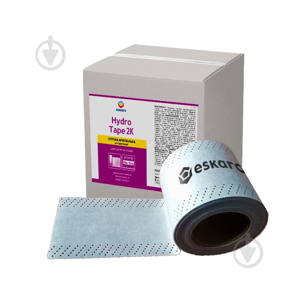 Стрічка гідроізоляційна для кутів та стиків Hydro Tape 2K 120 мм (10 м) Eskaro - фото 1