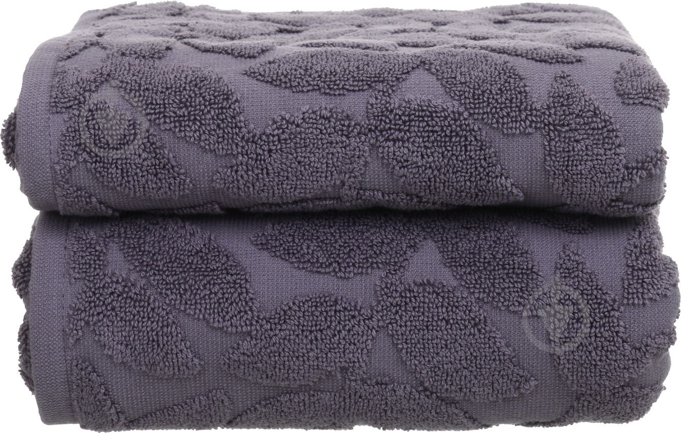 Полотенце Leaf 70x140 см антрацит ABC - фото 1 Полотенце Leaf 70x140 см антрацит ABC - фото 1