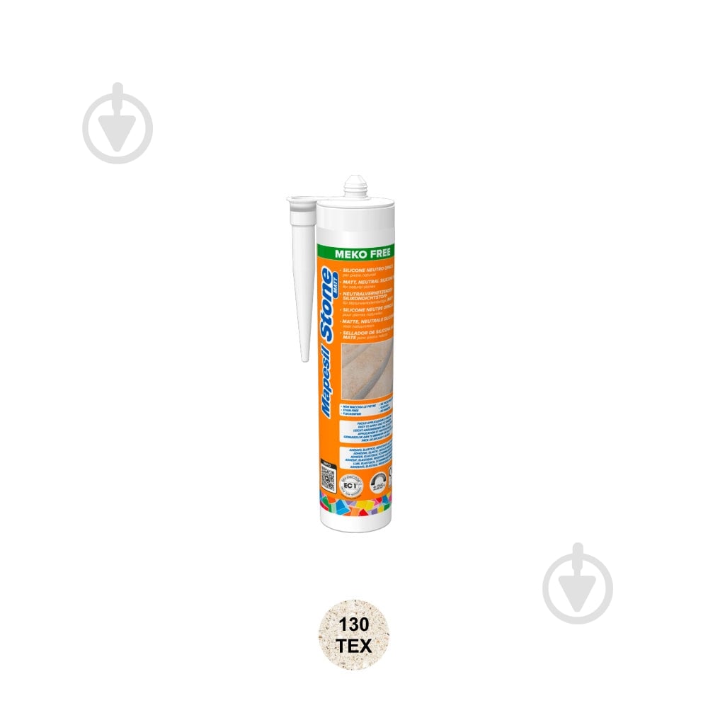 Герметик силіконовий Mapei Mapesil Stone Matt 130 жасмін 310 мл - фото 1