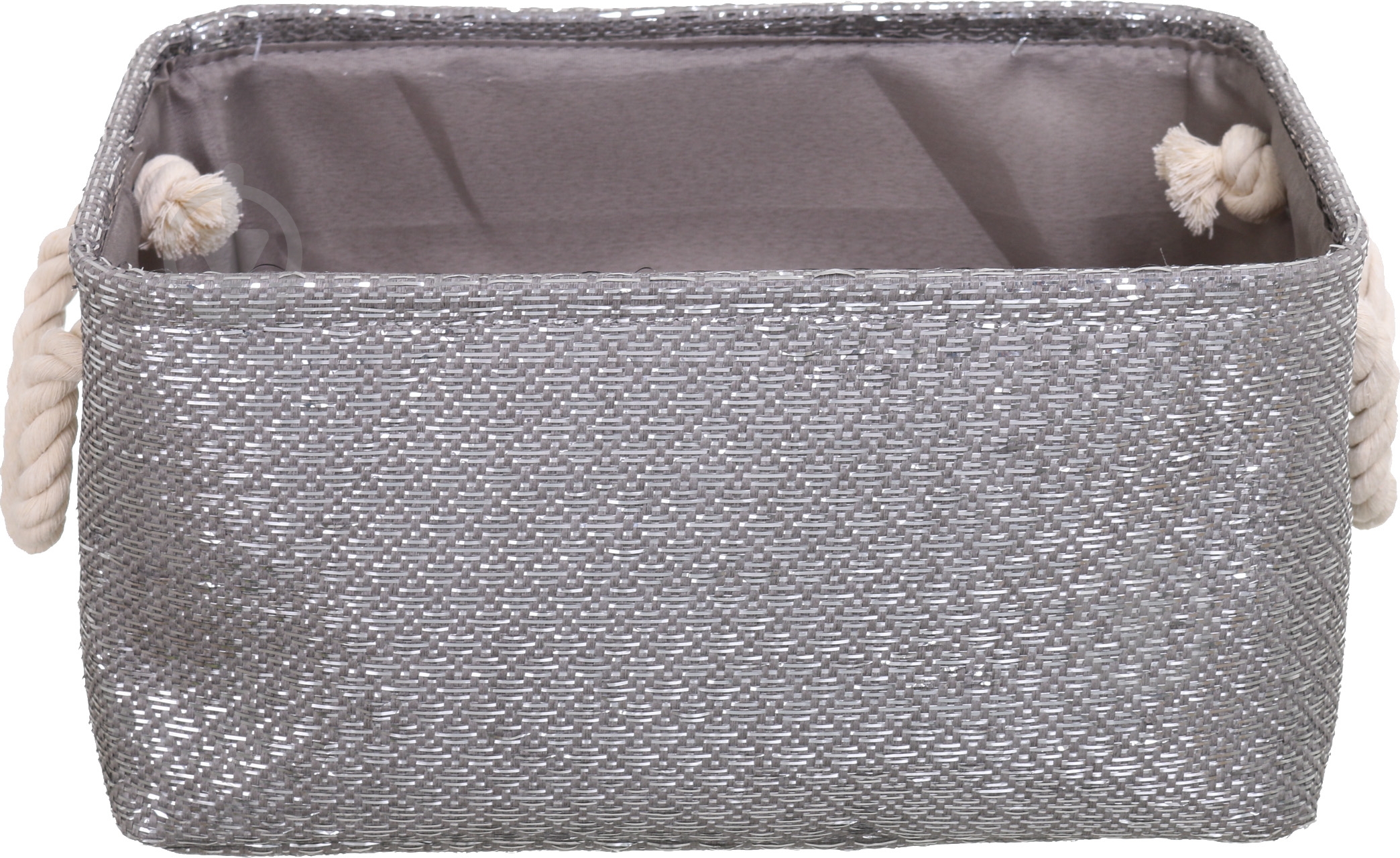 Корзина Dark Silver 32х26х16 см серый - фото 2 Корзина Dark Silver 32х26х16 см серый - фото 2