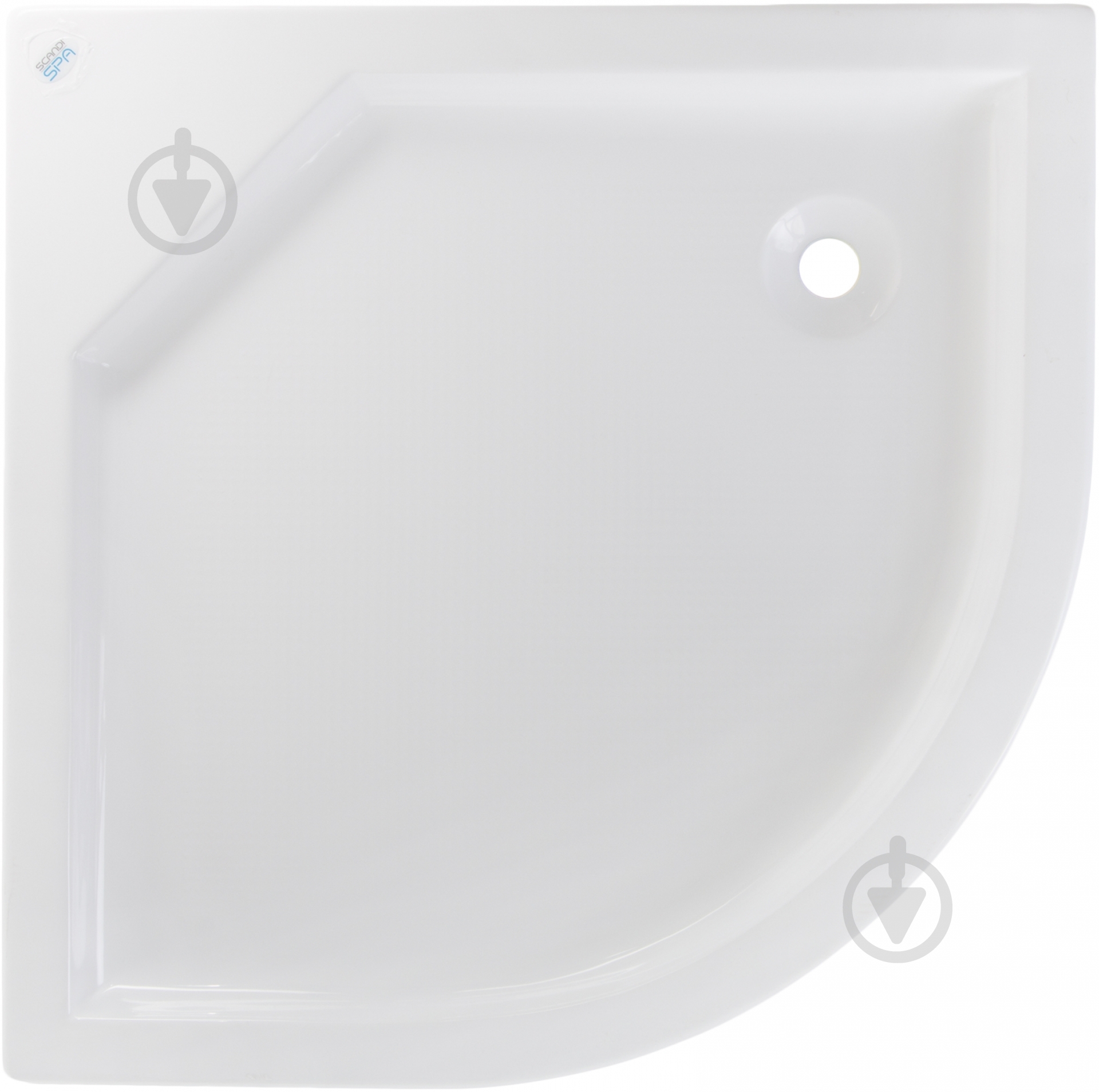 Поддон акриловый ScandiSPA Sigma 90x90 с сифоном - фото 2